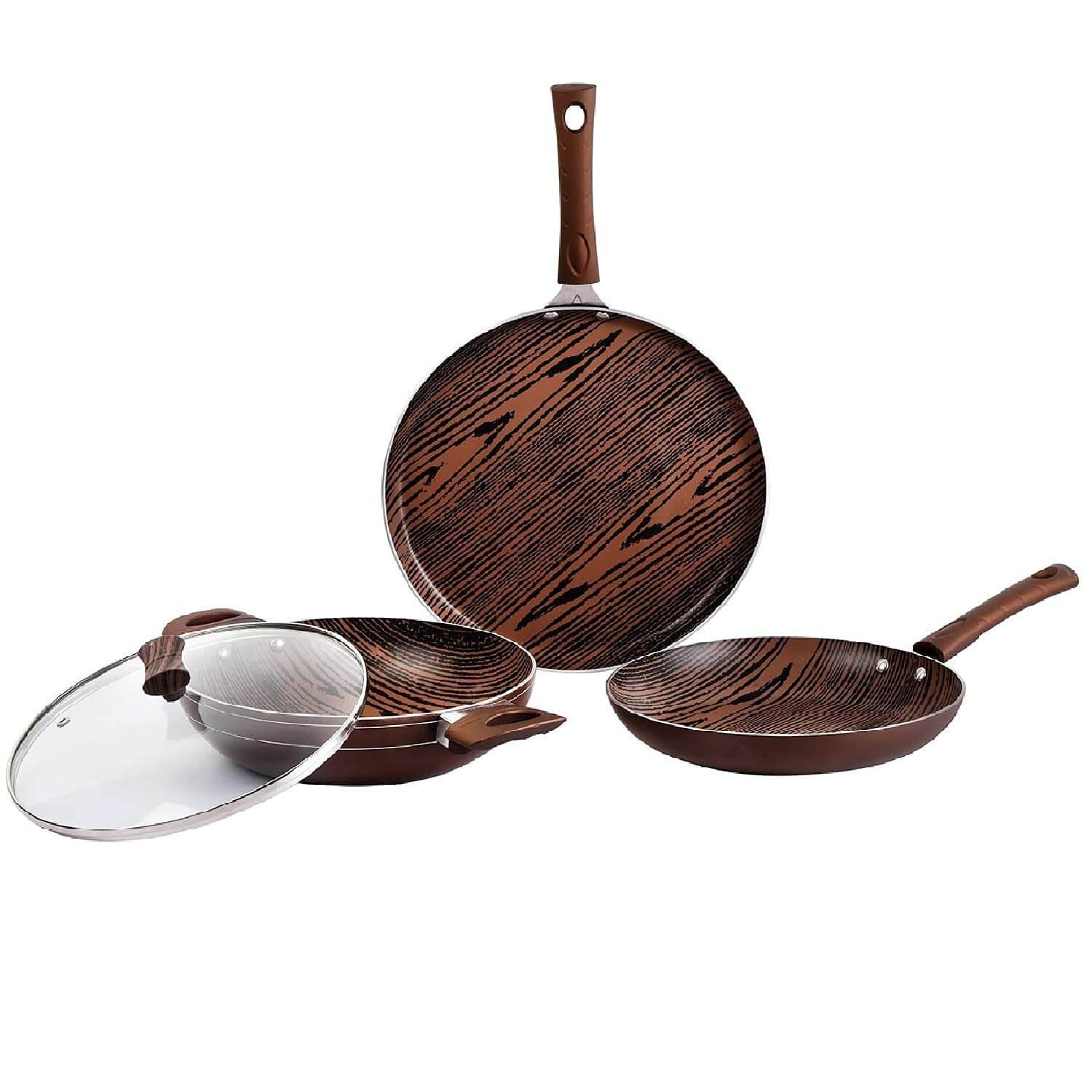 https://shoppingyatra.com/product_images/Cello Aluminium Induction Base Non-Stick Cookware Set, Brown, Woody1.jpg